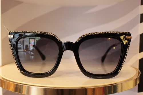 Photo of a large pair of black Dior sunglasses